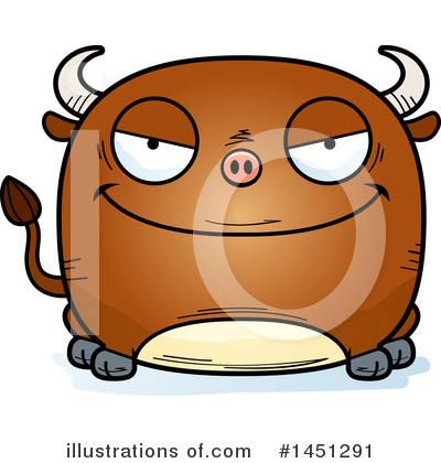 Royalty-Free (RF) Bull Clipart Illustration by Cory Thoman - Stock Sample #1451291