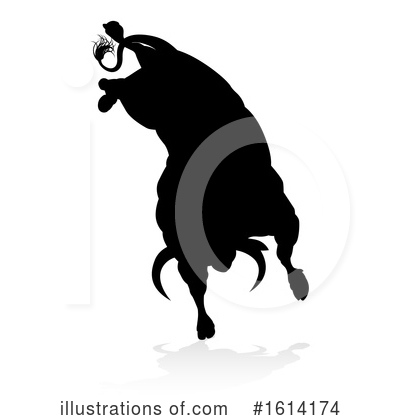 Royalty-Free (RF) Bull Clipart Illustration by AtStockIllustration - Stock Sample #1614174