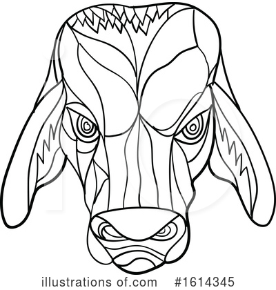 Royalty-Free (RF) Bull Clipart Illustration by patrimonio - Stock Sample #1614345