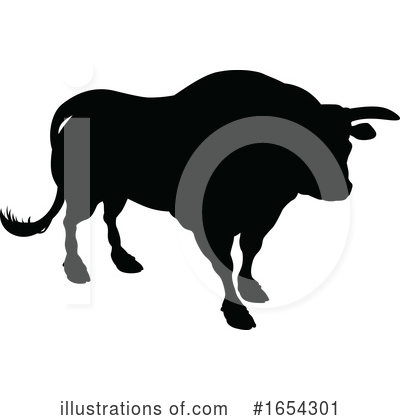Royalty-Free (RF) Bull Clipart Illustration by AtStockIllustration - Stock Sample #1654301