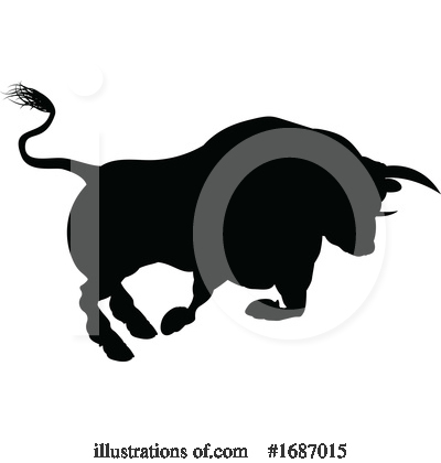 Royalty-Free (RF) Bull Clipart Illustration by AtStockIllustration - Stock Sample #1687015
