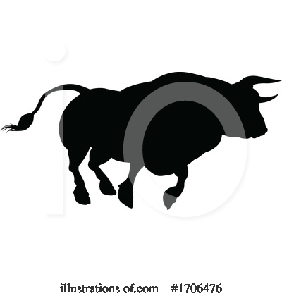Royalty-Free (RF) Bull Clipart Illustration by AtStockIllustration - Stock Sample #1706476