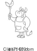 Bull Clipart #1714091 by Hit Toon