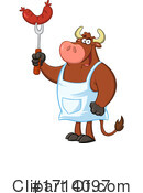 Bull Clipart #1714097 by Hit Toon