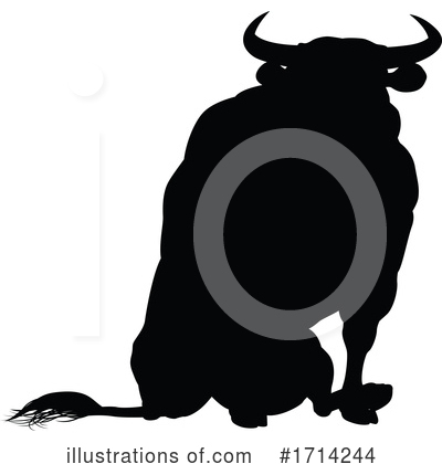 Royalty-Free (RF) Bull Clipart Illustration by AtStockIllustration - Stock Sample #1714244
