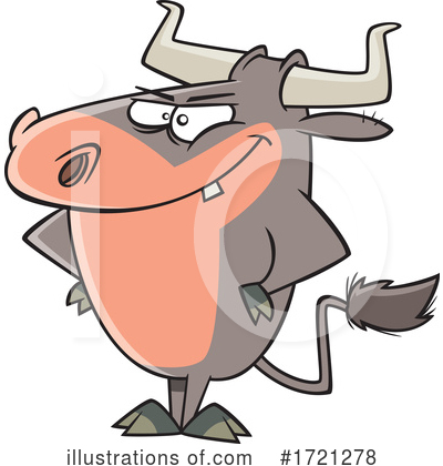 Bull Clipart #1721278 by toonaday
