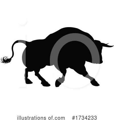 Royalty-Free (RF) Bull Clipart Illustration by AtStockIllustration - Stock Sample #1734233
