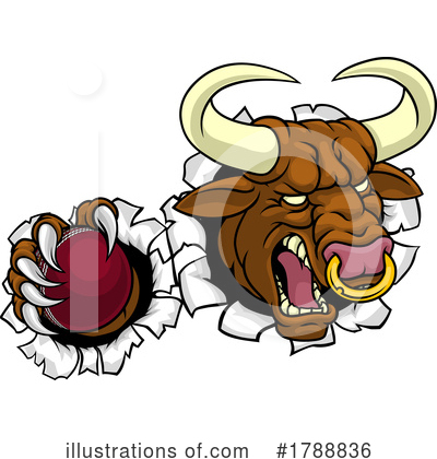Royalty-Free (RF) Bull Clipart Illustration by AtStockIllustration - Stock Sample #1788836