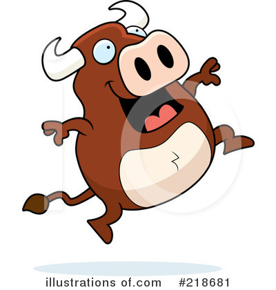 Royalty-Free (RF) Bull Clipart Illustration by Cory Thoman - Stock Sample #218681