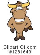 Bull Mascot Clipart #1281649 by Mascot Junction
