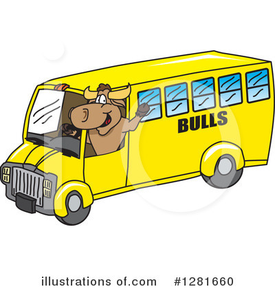Royalty-Free (RF) Bull Mascot Clipart Illustration by Mascot Junction - Stock Sample #1281660