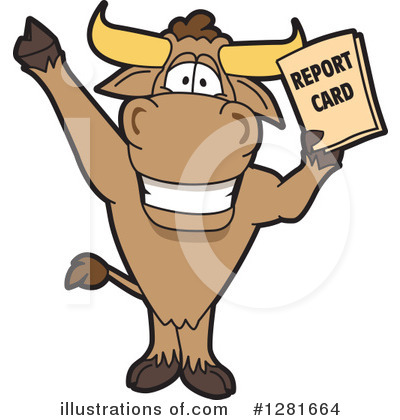 Bull Mascot Clipart #1281664 by Mascot Junction