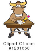 Bull Mascot Clipart #1281668 by Mascot Junction