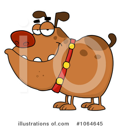 Royalty-Free (RF) Bulldog Clipart Illustration by Hit Toon - Stock Sample #1064645