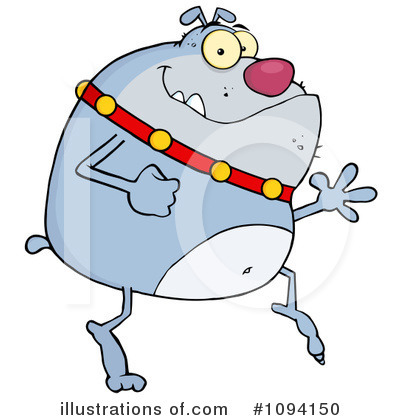 Royalty-Free (RF) Bulldog Clipart Illustration by Hit Toon - Stock Sample #1094150