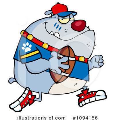 Royalty-Free (RF) Bulldog Clipart Illustration by Hit Toon - Stock Sample #1094156