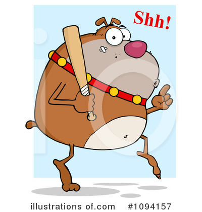 Royalty-Free (RF) Bulldog Clipart Illustration by Hit Toon - Stock Sample #1094157