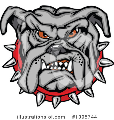 Royalty-Free (RF) Bulldog Clipart Illustration by Chromaco - Stock Sample #1095744