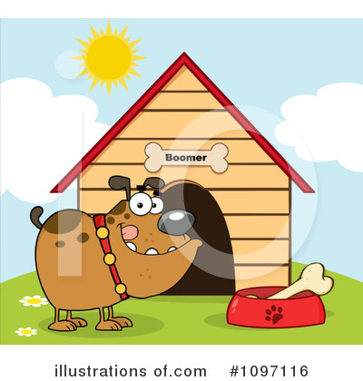 Royalty-Free (RF) Bulldog Clipart Illustration by Hit Toon - Stock Sample #1097116