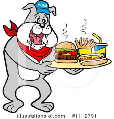 Royalty-Free (RF) Bulldog Clipart Illustration by LaffToon - Stock Sample #1112791