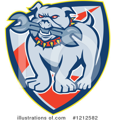 Royalty-Free (RF) Bulldog Clipart Illustration by patrimonio - Stock Sample #1212582