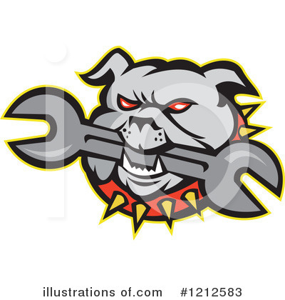 Royalty-Free (RF) Bulldog Clipart Illustration by patrimonio - Stock Sample #1212583