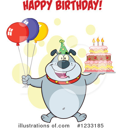 Royalty-Free (RF) Bulldog Clipart Illustration by Hit Toon - Stock Sample #1233185