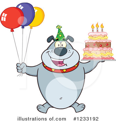 Royalty-Free (RF) Bulldog Clipart Illustration by Hit Toon - Stock Sample #1233192