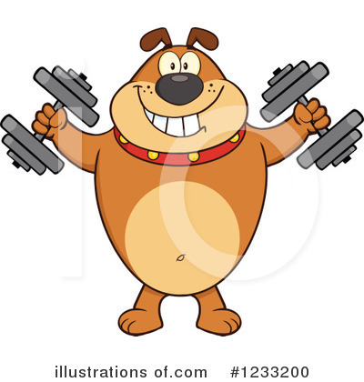 Royalty-Free (RF) Bulldog Clipart Illustration by Hit Toon - Stock Sample #1233200