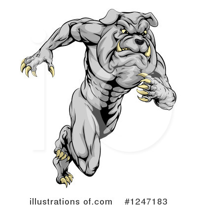 Royalty-Free (RF) Bulldog Clipart Illustration by AtStockIllustration - Stock Sample #1247183