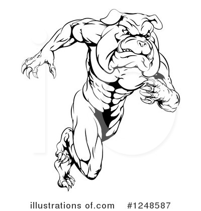 Royalty-Free (RF) Bulldog Clipart Illustration by AtStockIllustration - Stock Sample #1248587
