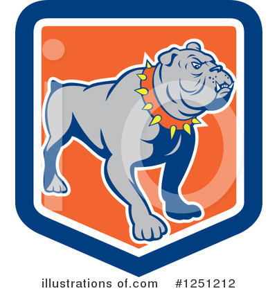 Royalty-Free (RF) Bulldog Clipart Illustration by patrimonio - Stock Sample #1251212