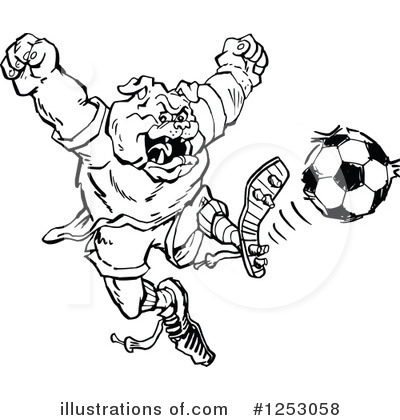 Soccer Clipart #1253058 by Johnny Sajem