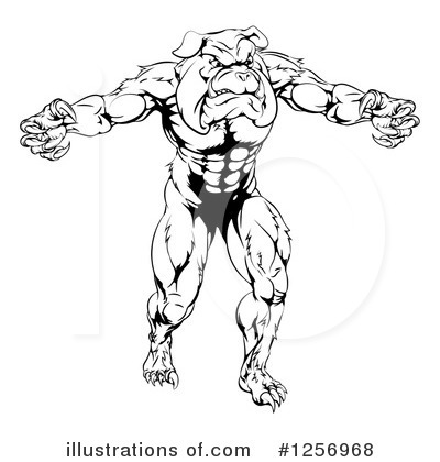 Royalty-Free (RF) Bulldog Clipart Illustration by AtStockIllustration - Stock Sample #1256968