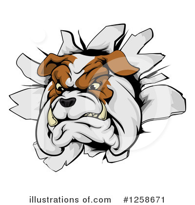 Royalty-Free (RF) Bulldog Clipart Illustration by AtStockIllustration - Stock Sample #1258671