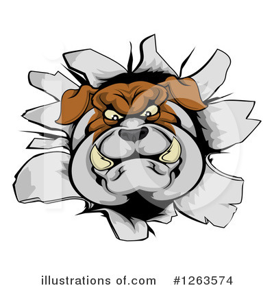 Royalty-Free (RF) Bulldog Clipart Illustration by AtStockIllustration - Stock Sample #1263574