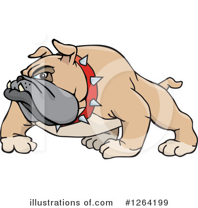Royalty-Free (RF) Bulldog Clipart Illustration by Dennis Holmes Designs - Stock Sample #1264199