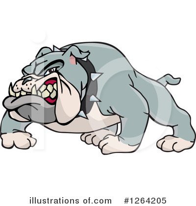 Royalty-Free (RF) Bulldog Clipart Illustration by Dennis Holmes Designs - Stock Sample #1264205
