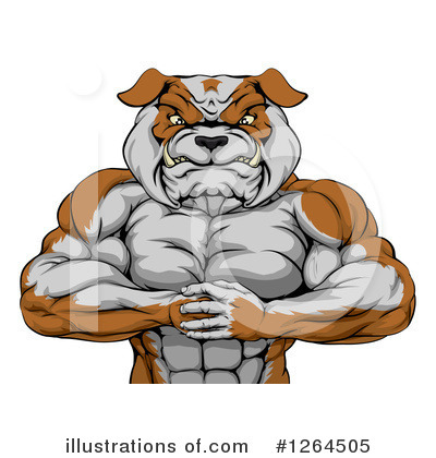 Bulldog Clipart #1264505 by AtStockIllustration