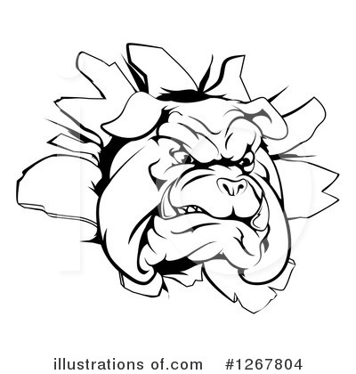 Royalty-Free (RF) Bulldog Clipart Illustration by AtStockIllustration - Stock Sample #1267804