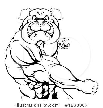 Royalty-Free (RF) Bulldog Clipart Illustration by AtStockIllustration - Stock Sample #1268367