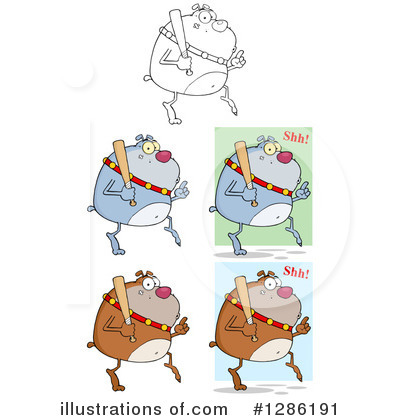 Royalty-Free (RF) Bulldog Clipart Illustration by Hit Toon - Stock Sample #1286191