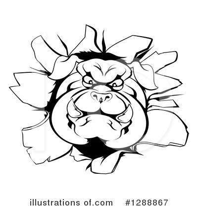 Royalty-Free (RF) Bulldog Clipart Illustration by AtStockIllustration - Stock Sample #1288867