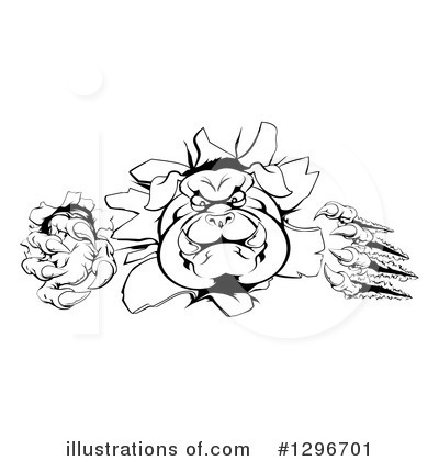 Royalty-Free (RF) Bulldog Clipart Illustration by AtStockIllustration - Stock Sample #1296701