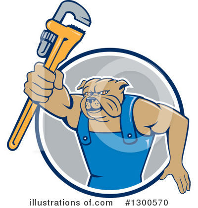 Royalty-Free (RF) Bulldog Clipart Illustration by patrimonio - Stock Sample #1300570