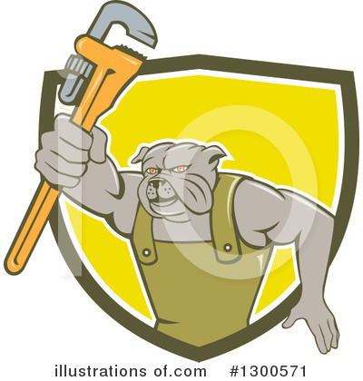 Royalty-Free (RF) Bulldog Clipart Illustration by patrimonio - Stock Sample #1300571