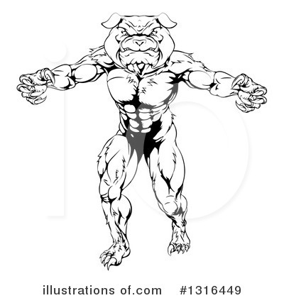 Royalty-Free (RF) Bulldog Clipart Illustration by AtStockIllustration - Stock Sample #1316449