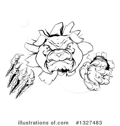 Royalty-Free (RF) Bulldog Clipart Illustration by AtStockIllustration - Stock Sample #1327483