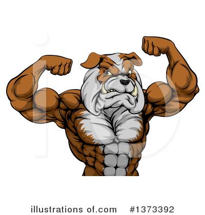 Bulldog Clipart #1373392 by AtStockIllustration