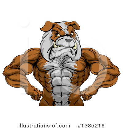Royalty-Free (RF) Bulldog Clipart Illustration by AtStockIllustration - Stock Sample #1385216
